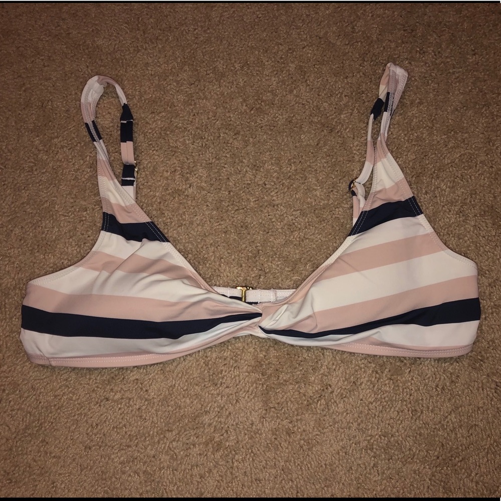 cute striped bikini top